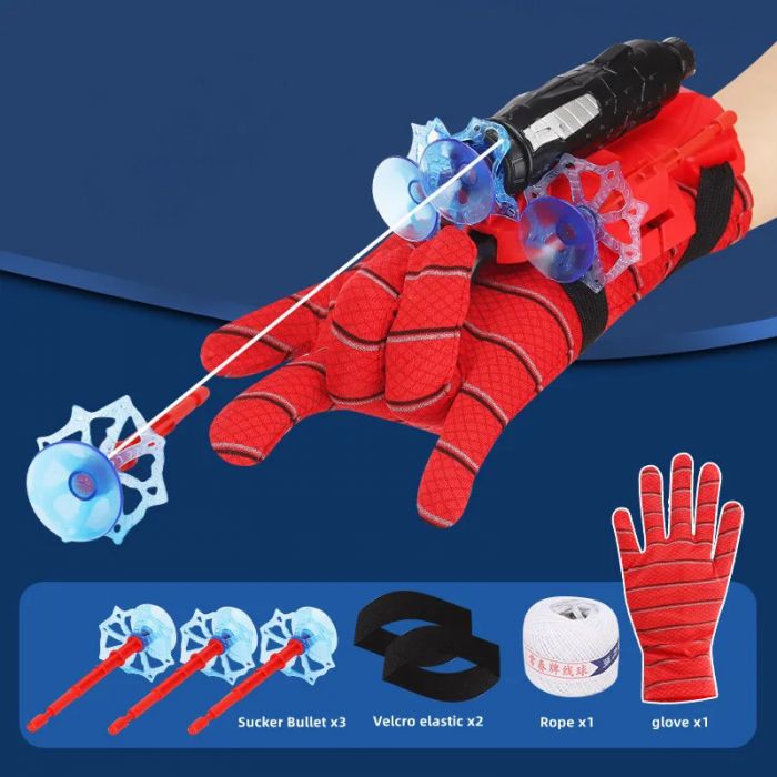 Іграшка перчатка рукавичка супергероя людина павук Spiderman (Спайдермен) відео в описі та подарунок (46398)