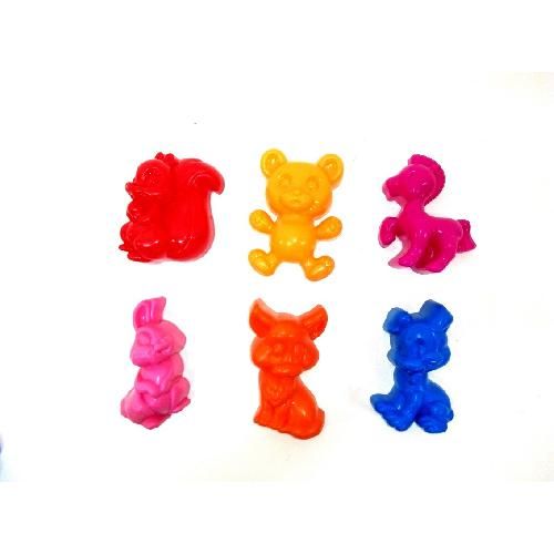 Дитячі іграшки для пісочниці набір 6 шт пасочок для піска М (4,5*6см h) KW-01-100-3