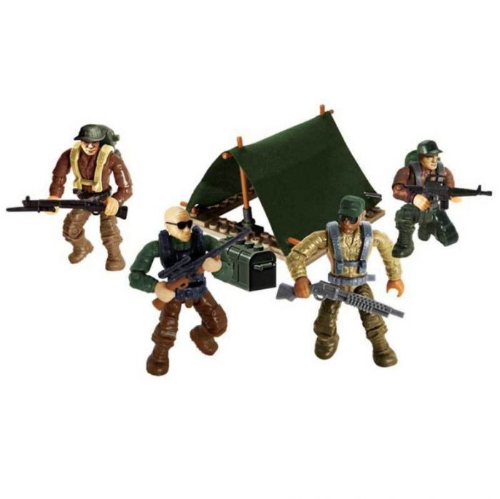 Дитяча іграшка набір конструктор військовий з палаткою 98 дет XJ-983 X-BLOCK армія