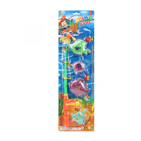 Дитяча іграшка риболовля 555-6B вудка рибки планшет 28 см