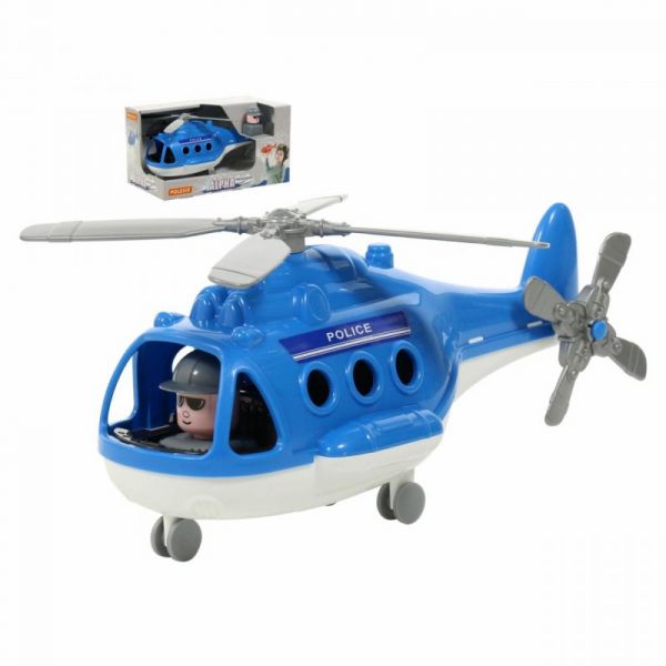 Дитяча іграшка гелікоптер вертоліт поліція 68675 у коробці