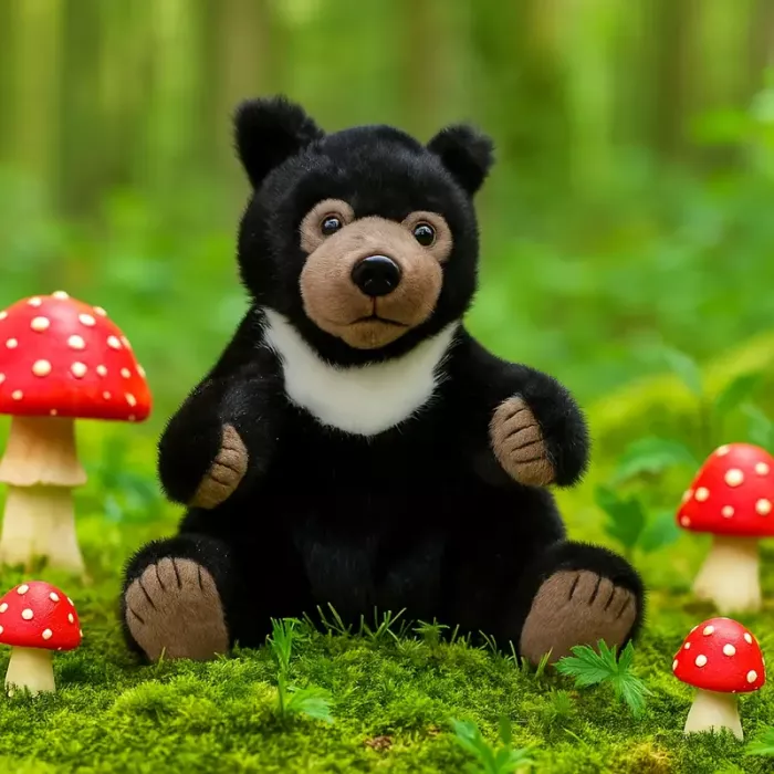 М'яка плюшева іграшка ведмедик 18 см (3738)