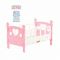 Дитяча іграшка ліжечко збірне для ляльки пупса 62048