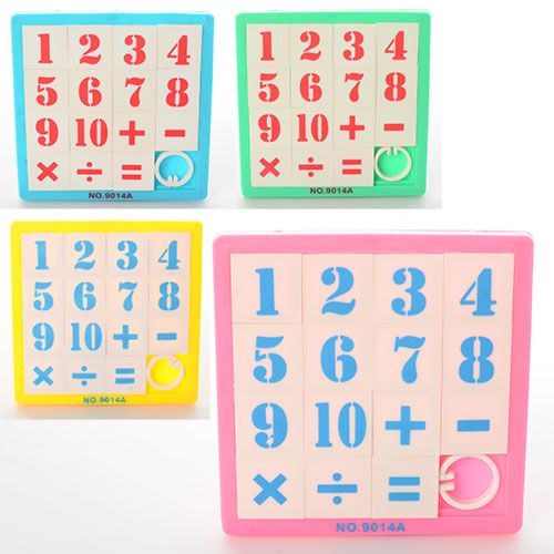 Дитяча іграшка розвиваюча гра головоломка п'ятнашки 9014A