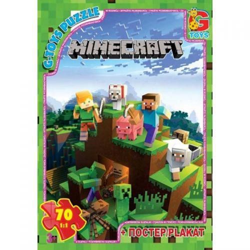Пазли для дітей ТМ G-Toys із серії: Minecraft (Майнкрафт) 70 елементів MC774