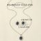 Елегантне намисто та сережки із штучним камінням (прикраса для шиї, аксесуари для дівчат) метал колір червоний/срібний