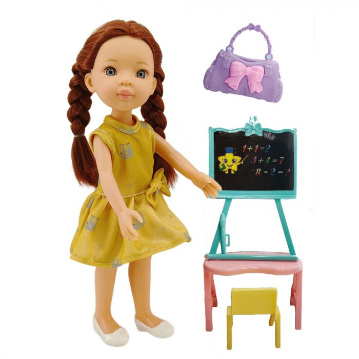 Дитяча іграшка лялька пупс вчитель, розмір 33см LS1307-4 LS, відео в описі 