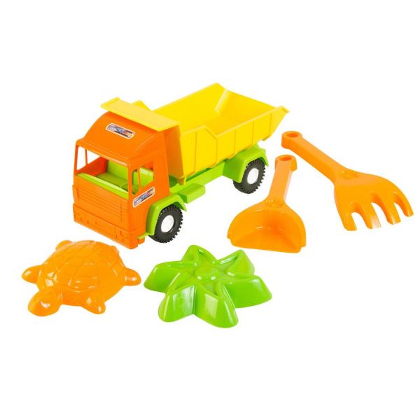 Дитяча іграшка машинка вантажівка Mini truck з набором до піску 5 елементів 39157 Тигрес