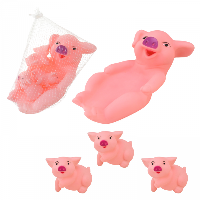 Дитяча іграшка пискавка порося з поросятками (OSB9216) у сітці 19*13*10см.