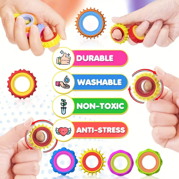Антистрес іграшка спінер сенсорне кільце (4560) ціна за 1 шт (відео в описі)