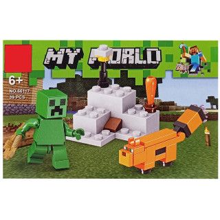 Дитяча іграшка конструктор для складання кімнати з гри Майнкрафт Minecraft 38-40 деталей (4366) 8 видів, ціна за 1 шт