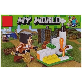 Дитяча іграшка конструктор для складання кімнати з гри Майнкрафт Minecraft 38-40 деталей (4366) 8 видів, ціна за 1 шт