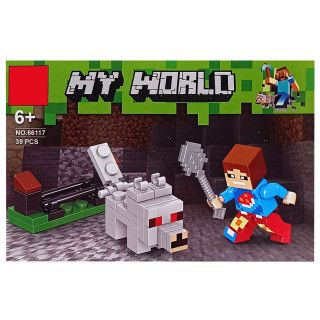 Дитяча іграшка конструктор для складання кімнати з гри Майнкрафт Minecraft 38-40 деталей (4366) 8 видів, ціна за 1 шт