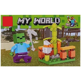Дитяча іграшка конструктор для складання кімнати з гри Майнкрафт Minecraft 38-40 деталей (4366) 8 видів, ціна за 1 шт