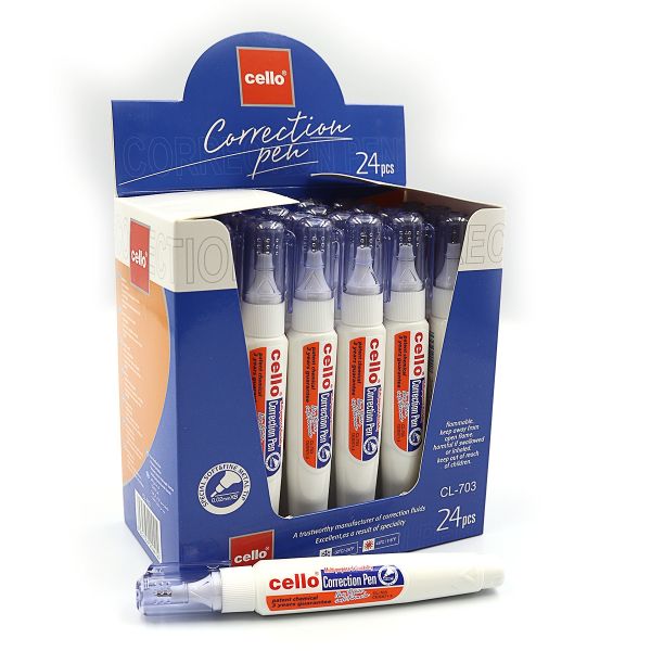 Канцелярський коректор-ручка 8ml Cello CL703