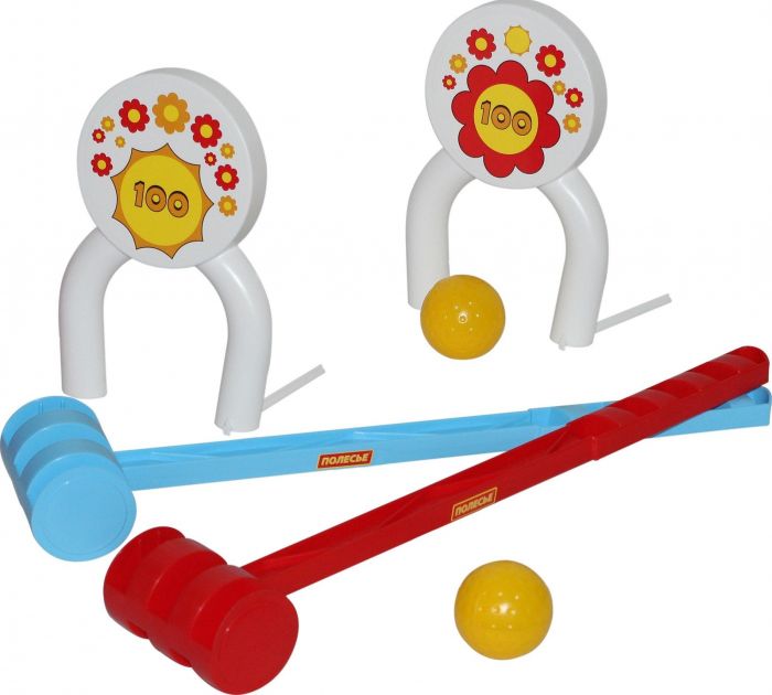 Дитяча іграшка спортивна гра крокет 6 елементів 53442 (набір для гри) 