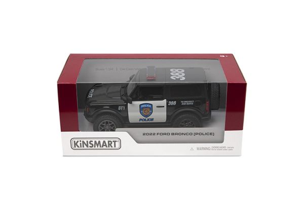 Дитяча іграшка машинка поліція FORD BRONCO (POLICE) 2022 KT5438WP Kinsmart Дитяча іграшка машинка поліція FORD BRONCO (POLICE) 2022 KT5438WP Kinsmart
