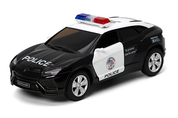 Дитяча іграшка поліцейський автомобіль Lamborghini Urus Police KT 5368 WP маштаб 1:38 метало - пласт Дитяча іграшка поліцейський автомобіль Lamborghini Urus Police KT 5368 WP маштаб 1:38 метало - пласт