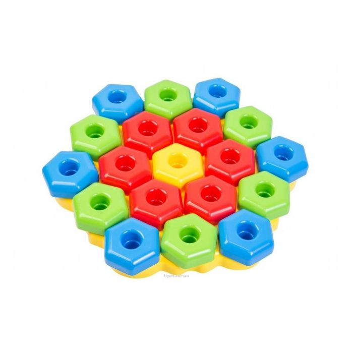 Дитяча іграшка розвиваюча гра для малюка пазли мозаїка 20 елементів 39182 Тигрес
