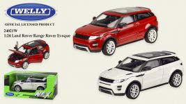 Дитяча іграшка машинка металева, 1:24, RANGE ROVER EVOQUE, відкриваються двері, капот, 24021 WELLY