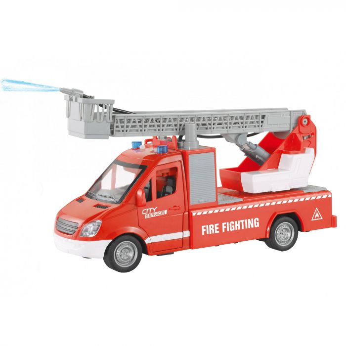 Дитяча іграшка пожежний автомобіль WY596A світлові та звукові ефекти, фрикційний механізм