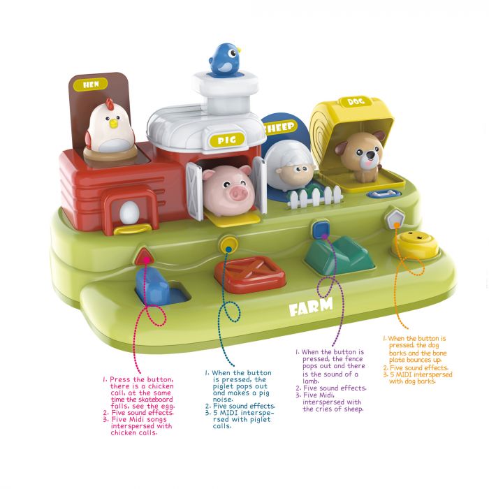 Дитяча іграшка розвиваюча гра тварини на фермі BY305 babyard®