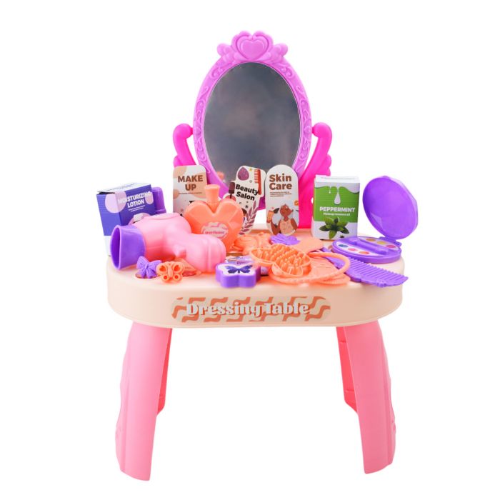 Дитяча іграшка набір стиліста 9222/9224 трюмо, фен, аксесуари, іграшкова косметика, мікс 2 кольори