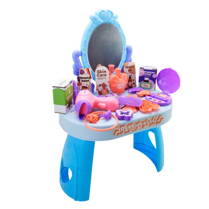 Дитяча іграшка набір стиліста 9222/9224 трюмо, фен, аксесуари, іграшкова косметика, мікс 2 кольори