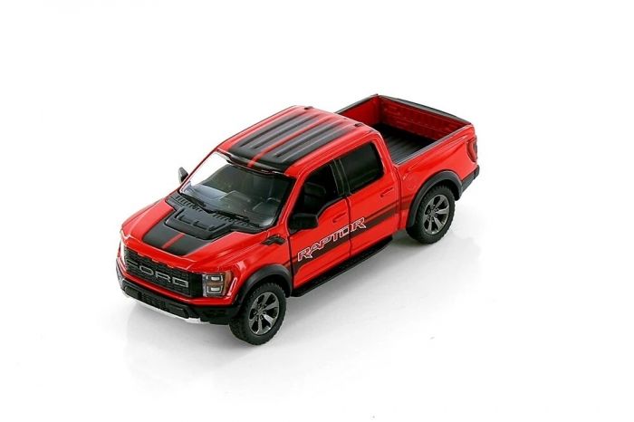 Дитяча іграшка машинка KT5436WF FORD F-150 RAPTOR (2022) метало-пластиковий корпус (червоний, зелений)