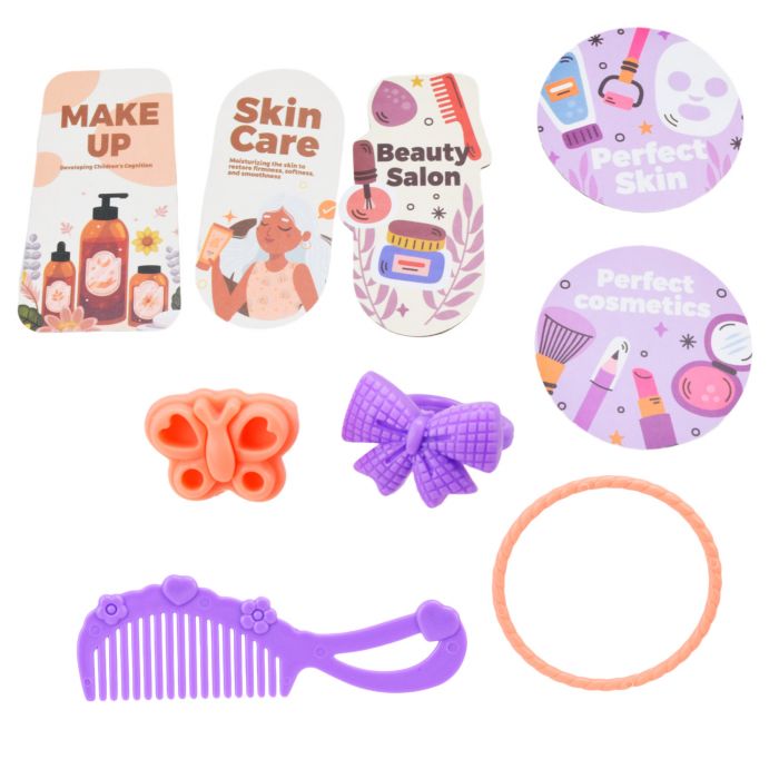 Дитяча іграшка набір стиліста 9222/9224 трюмо, фен, аксесуари, іграшкова косметика, мікс 2 кольори