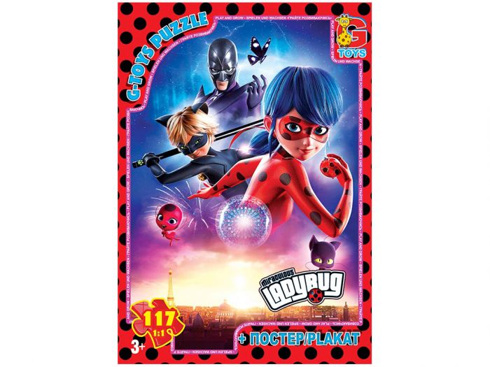 Дитяча гра пазли із серії Леді Баг 117 елементів LB1023 ТМ G-Toys