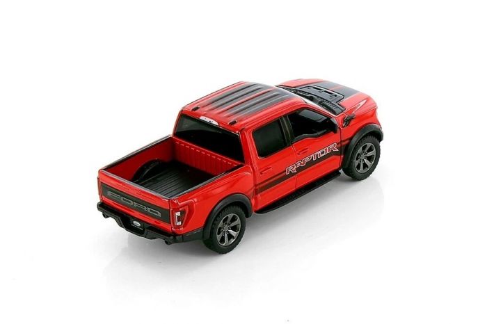 Дитяча іграшка машинка KT5436WF FORD F-150 RAPTOR (2022) метало-пластиковий корпус (червоний, зелений)