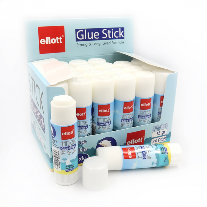 Клей - олівець Ellot, 15 грам ПВА PVA , ET-220502 (0701,4539)