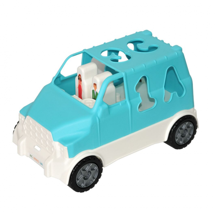 Дитяча іграшка машинка сортер 6 елементів (бірюзовий) Smart Wheels 40062 Тигрес