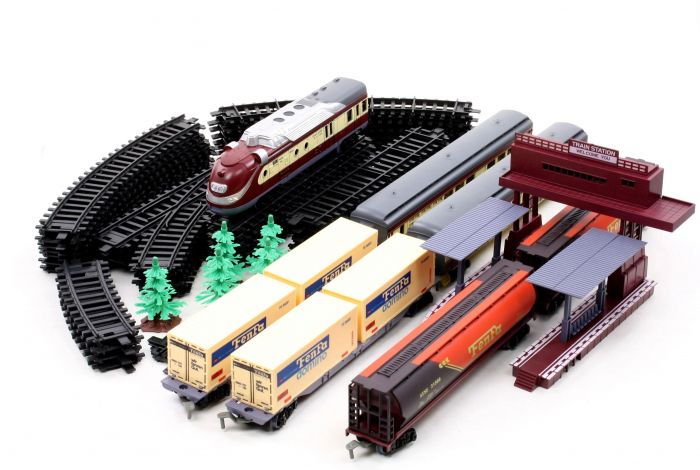 Дитяча іграшка залізна дорога (залізниця) 325 см, FENFA 1601А,В , маштаб 1:87, світло та звук (2 види)