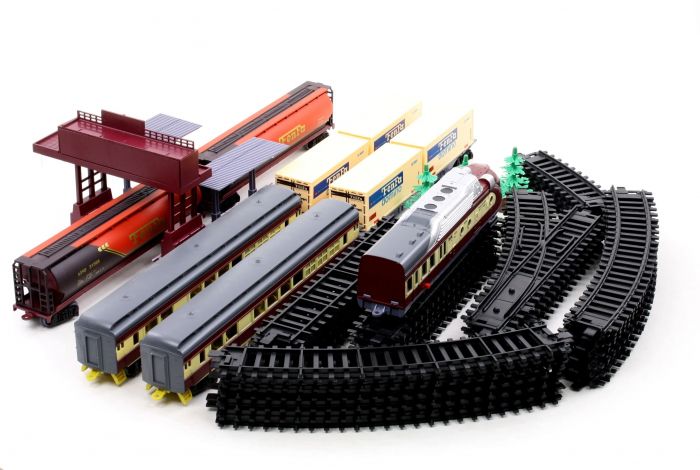 Дитяча іграшка залізна дорога (залізниця) 325 см, FENFA 1601А,В , маштаб 1:87, світло та звук (2 види)