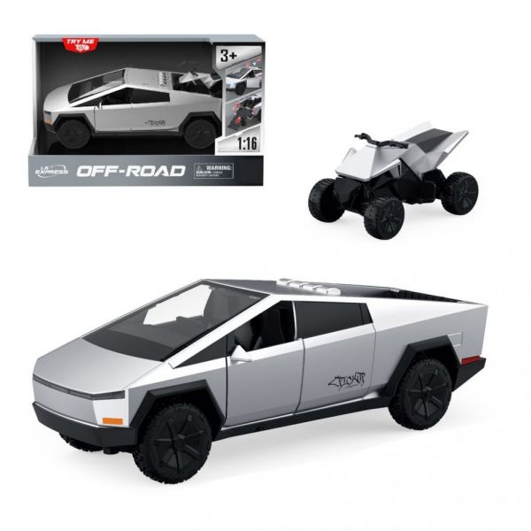 Дитяча іграшка машинка фрикційний  джип з квадроциклом WY1141A WENYI