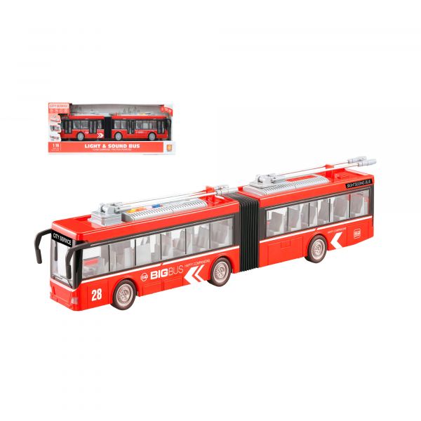 Дитяча іграшка тролейбус WY915A WENYI фрикційний механізм, світло, звук