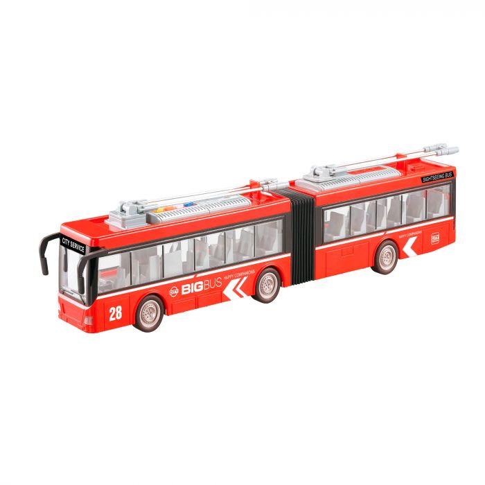 Дитяча іграшка тролейбус WY915A WENYI фрикційний механізм, світло, звук