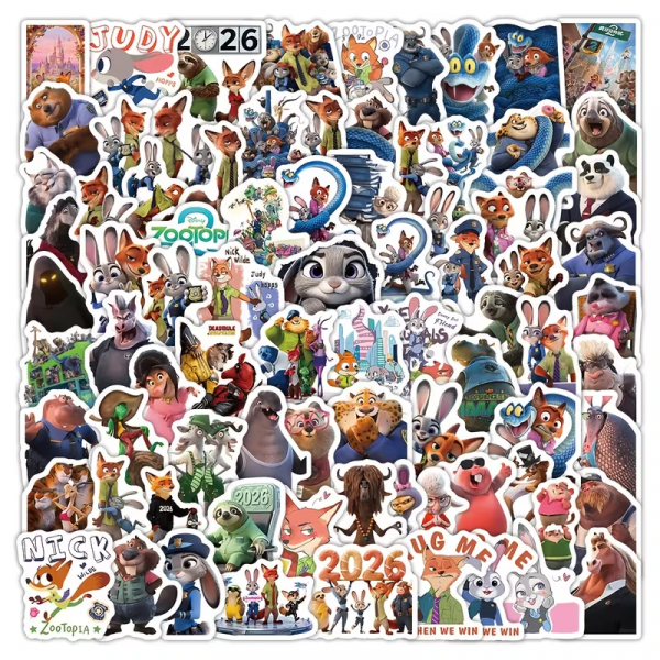Наліпка Зоотрополіс Movie Zootopia, набір 103 шт (4513)