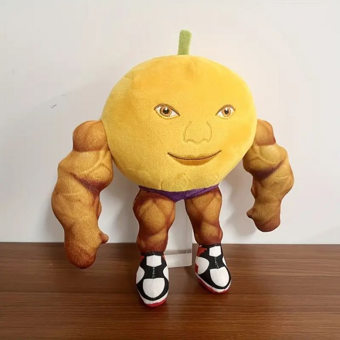 М'яка іграшка Апельсин Удін Дін Дін Дун 25 см, серія італійські меми (Udin din din dun Brainrot memes) 3440