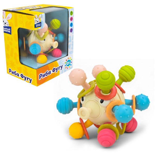 Дитяча іграшка для малюка брязкальце тактильне серія сонячний зайчик PL-724-81, розмір 10,5 см