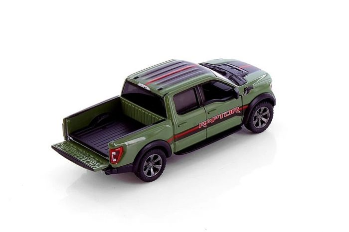 Дитяча іграшка машинка KT5436WF FORD F-150 RAPTOR (2022) метало-пластиковий корпус (червоний, зелений)