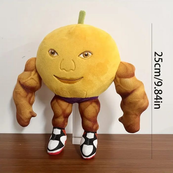М'яка іграшка Апельсин Удін Дін Дін Дун 25 см, серія італійські меми (Udin din din dun Brainrot memes) 3440
