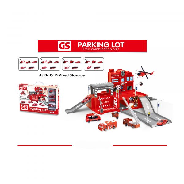 Дитяча іграшка автопаркінг гараж парковка з пожежними машинами CM559-11 CHENGMEI TOYS