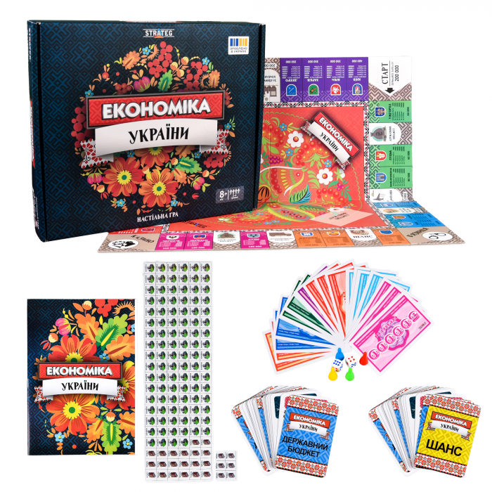 Настільна гра Strateg Економіка України (31029) ( Вік 8+)