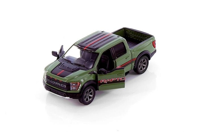 Дитяча іграшка машинка KT5436WF FORD F-150 RAPTOR (2022) метало-пластиковий корпус (червоний, зелений)