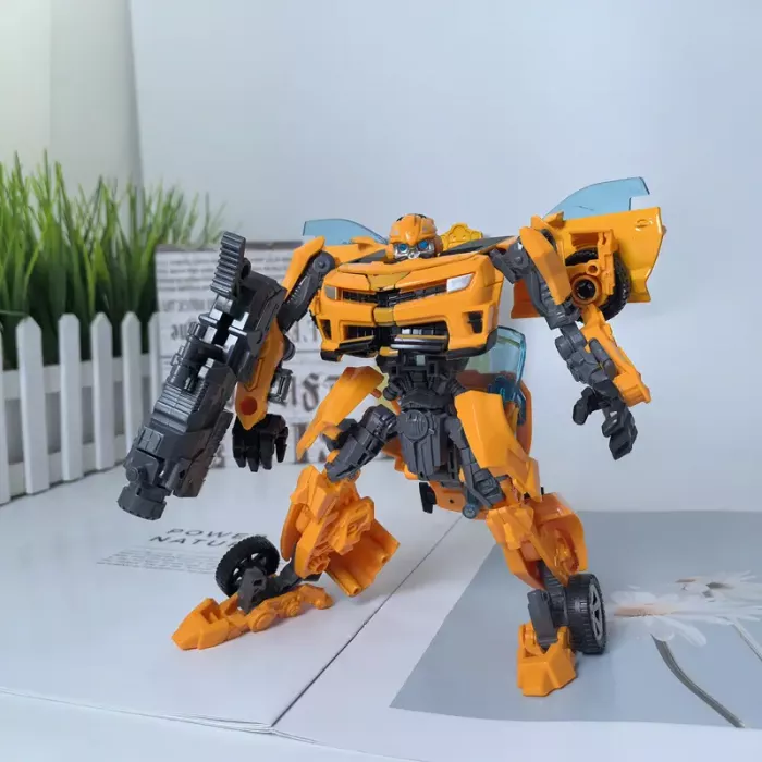 Дитяча іграшка робот трансформер 18 см Бамблбі Bumblebee 3652 (відео в описі)