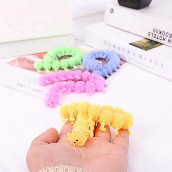 Дитяча іграшка антистрес тягнучка м'якалка гусениця (9548,4529)