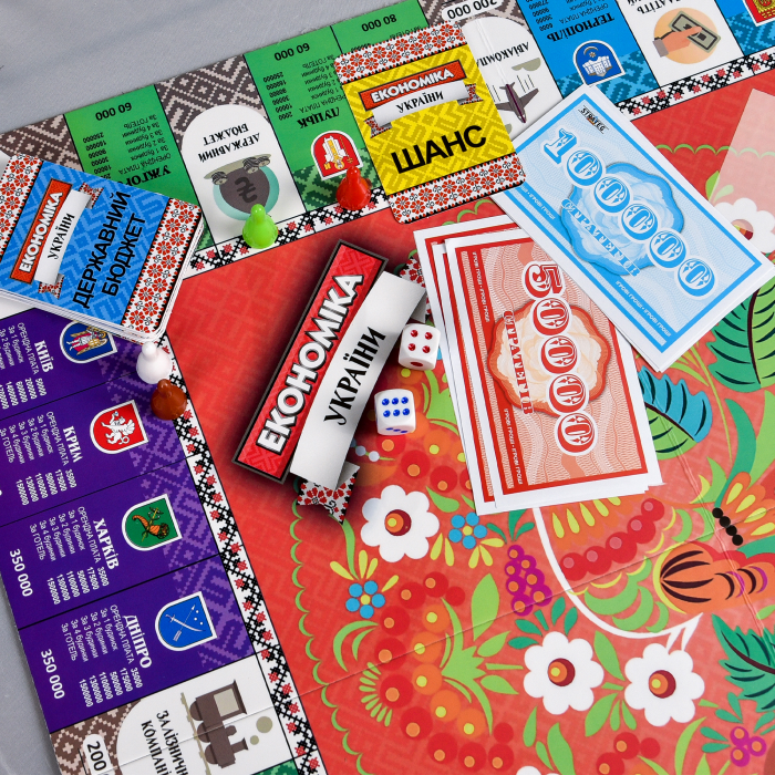 Настільна гра Strateg Економіка України (31029) ( Вік 8+)